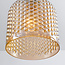 Suspension moderne Lana avec verre ambré 1 lumière - variante 3