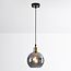 Lampe suspendue à 1 lumière Lyana - Verre fumé