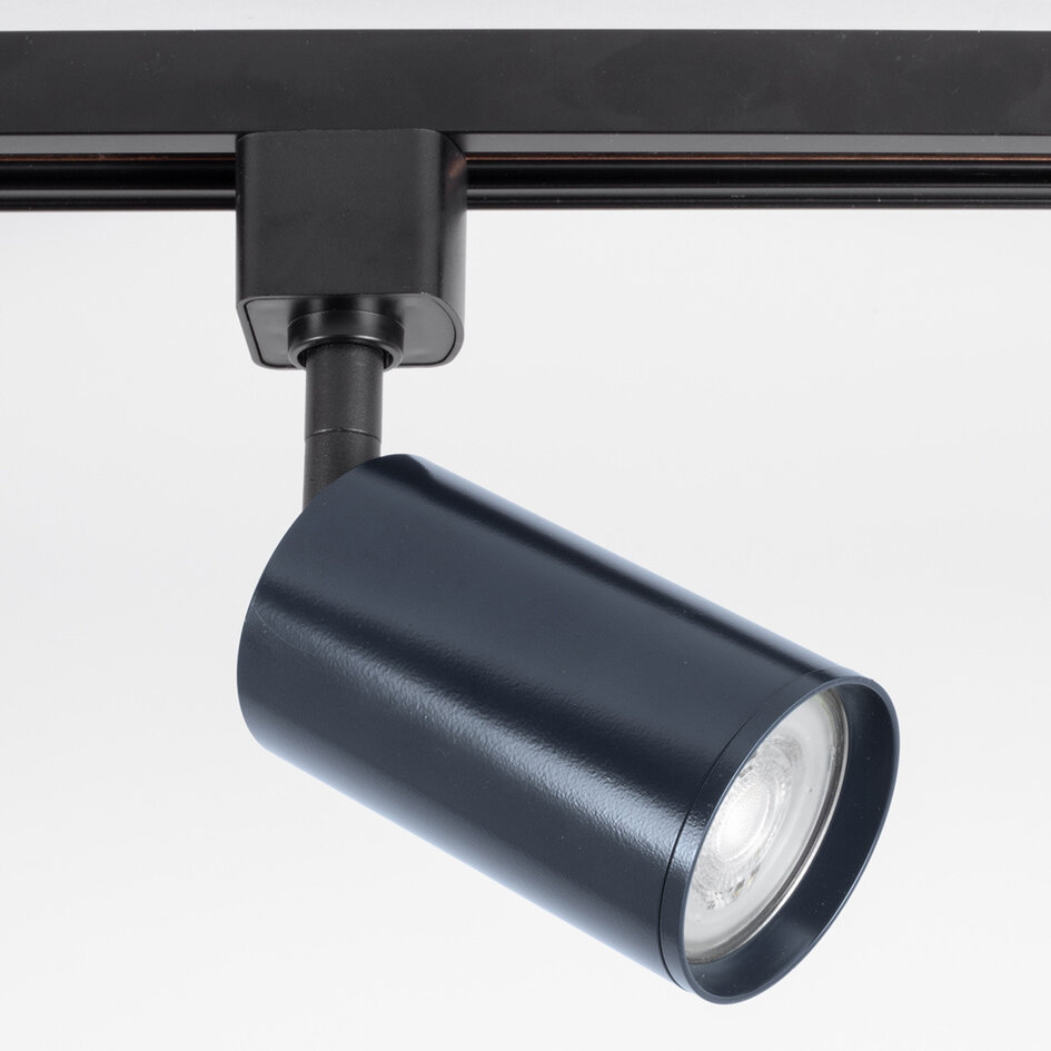 Spot sur rail monophasé Romain - bleu cobalt