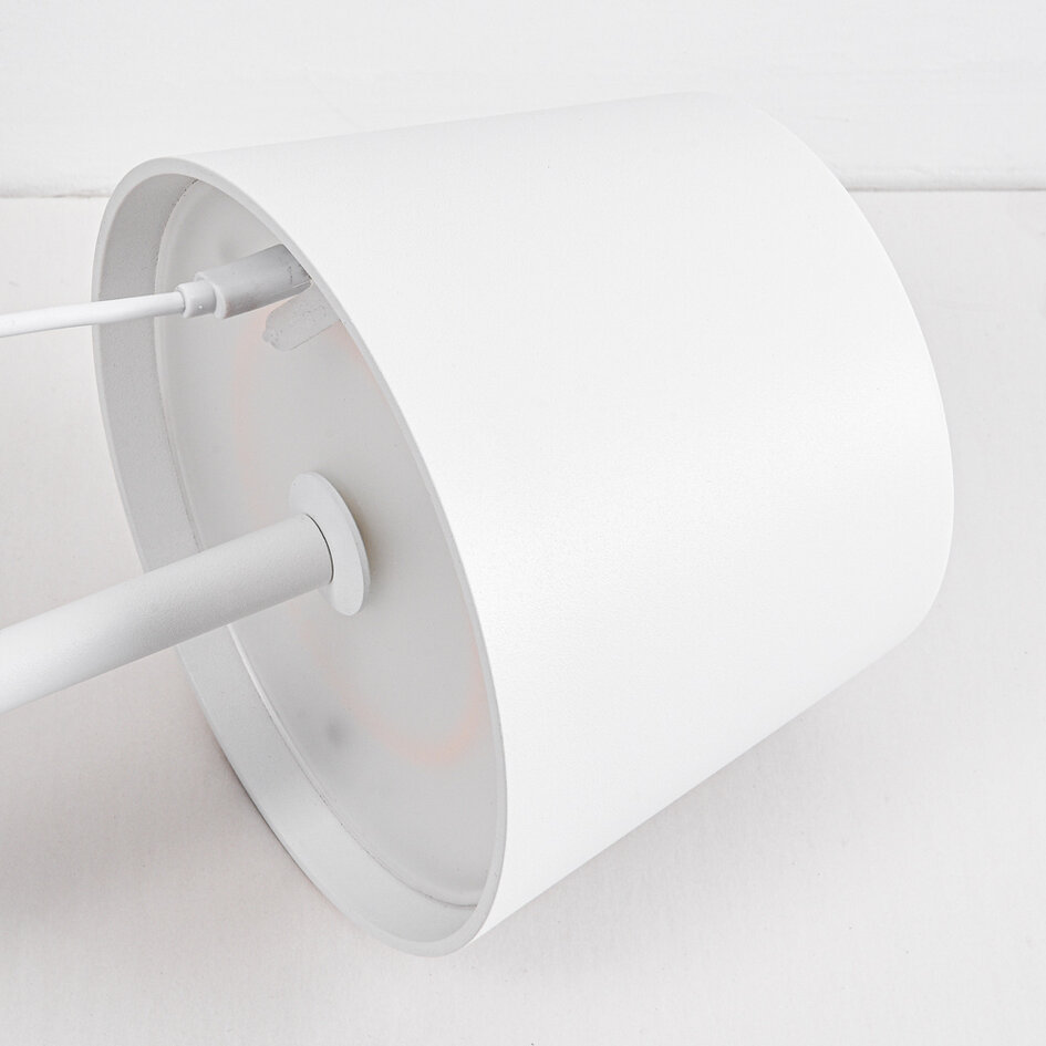 Lampadaire minimaliste blanc Jytte - dimmable