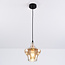 Lampe suspendue à 1 lumière Trinidad avec verre ambré - variante 3