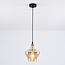 Lampe suspendue à 1 lumière Trinidad avec verre ambré - variante 3