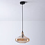Lampe suspendue à 1 lumière Trinidad avec verre ambré - variante 1
