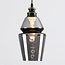 Hanglamp Sofie - smoke glas langwerpige art-deco bol