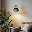 Lampe suspendue à 1 lumière Sofie - verre rond