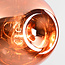 1-lichts hanglamp Lewis met golvend glas - rosé goud