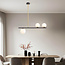 3-lichts hanglamp Danny - melkwit glas