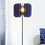 Lampadaire en feutre PET, bleu marine - Lenthe