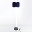 Lampadaire en feutre PET, bleu marine - Lenthe
