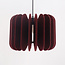 Suspension Benthe en feutre PET - rouge foncé
