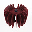 Hanglamp Benthe van PET-vilt in donkerrood