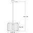 Suspension en feutre PET, bleu marine - Benthe