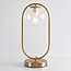 Tafellamp George - goud met transparant glas