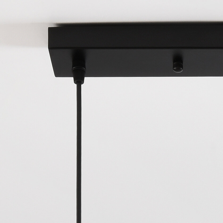 Hanglamp 5-lichts Valerie met amber glas