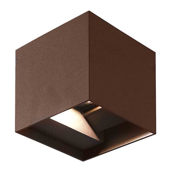 Buiten wandlamp Oliver - Antraciet met koper