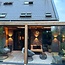 Buiten wandlamp Oliver - Zwart met geborsteld goud