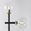 2-lichts tafellamp Chase - transparant glas
