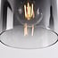 3-lichts hanglamp Lyra - smoke glas met verloop en zwart