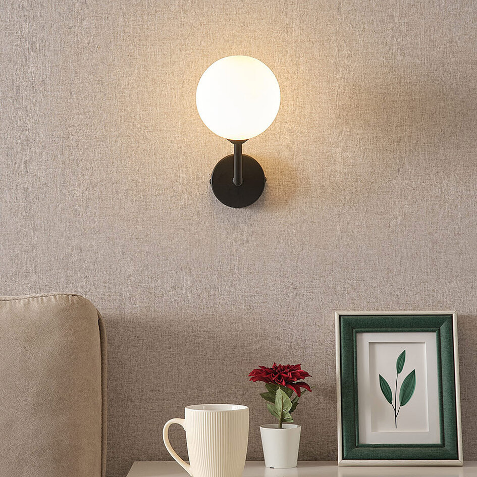 Applique 1 lumière Runda - noire