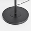 3-lichts staande lamp Julius - zwart met rookglas