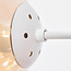 Design hanglamp wit frame en amber glazen bollen - Hepta