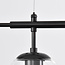 Design hanglamp Hepta zwart frame transparante glas