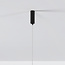 Suspension Hepta 7 lumières en verre transparent - noir