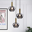 Suspension Ismay 3 lumières en forme de pomme - doré