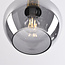 Suspension Ischa en verre fumé en forme de pomme - doré