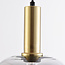 Hanglamp Ischa in appelvorm smoke glas - goud