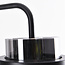 Zwarte vloerlamp Fyke in smoke glas