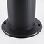 Lampadaire 44 cm noir avec abat-jour blanc laiteux - Leandre