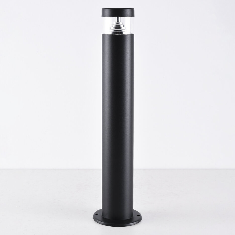 Staande buitenlamp Tierra in RVS - zwart