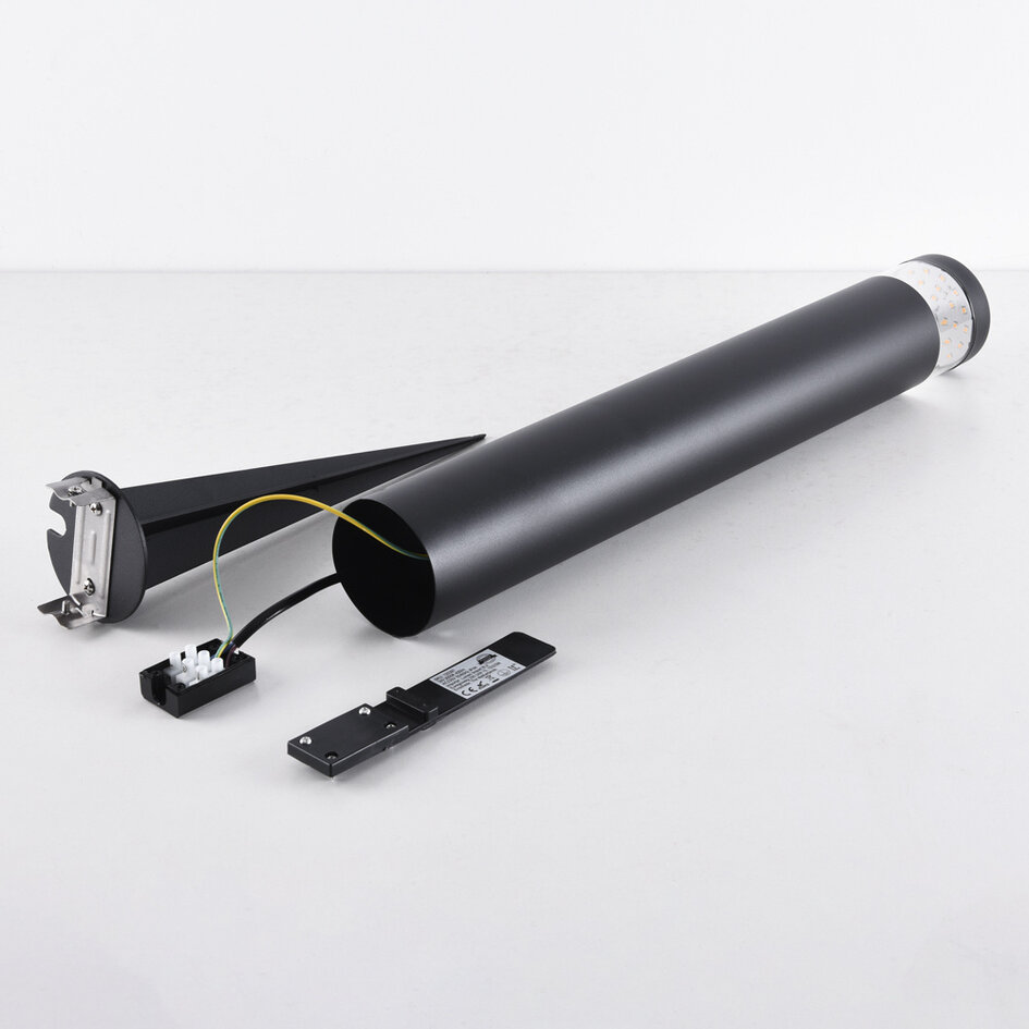 Staande buitenlamp Tadeo met grondpin - zwart