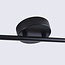 Plafonnier noir avec laiton doré, 2 lampes - Kaio