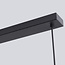 Lampe suspendue noire avec verre fumé, 3 lumières - Filiz