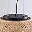 Lampe suspendue en bambou, 3 lumières - Cerise