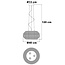 Lampe suspendue en bambou, 3 lumières - Cerise