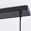 Industriële 3-lichts hanglamp Maiko - zwart open frame