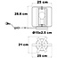 Lampe de table industrielle Miya