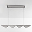 Verstelbare design hanglamp met 3-staps dimbare LEDs, geborsteld grijs - Mirai
