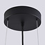 Zwarte hanglamp met open kap en dimbare LEDs - Milani