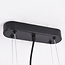 5-lichts hanglamp Sesto - zwart met gouden details