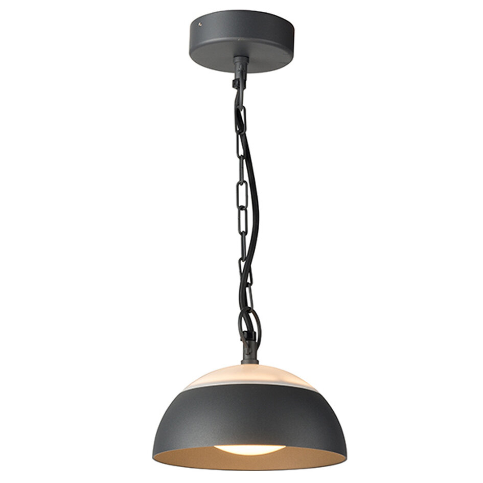 Lampe suspendue d'extérieur Jovi avec LED intégrées - noir