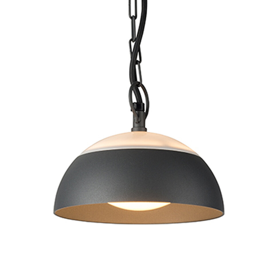 Lampe suspendue d'extérieur Jovi avec LED intégrées - noir