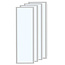 Jeu de 4 panneaux LED, 120x30cm, UGR<22, 24W, 6500K - 125lm/W