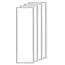 Jeu de 4 panneaux LED, 120x30cm, UGR<22, 24W, 4000K - 125lm/W