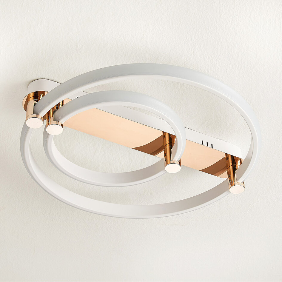 Plafondlamp rond met aanpasbare kleurtemperatuur, 2-lichts - Mentha