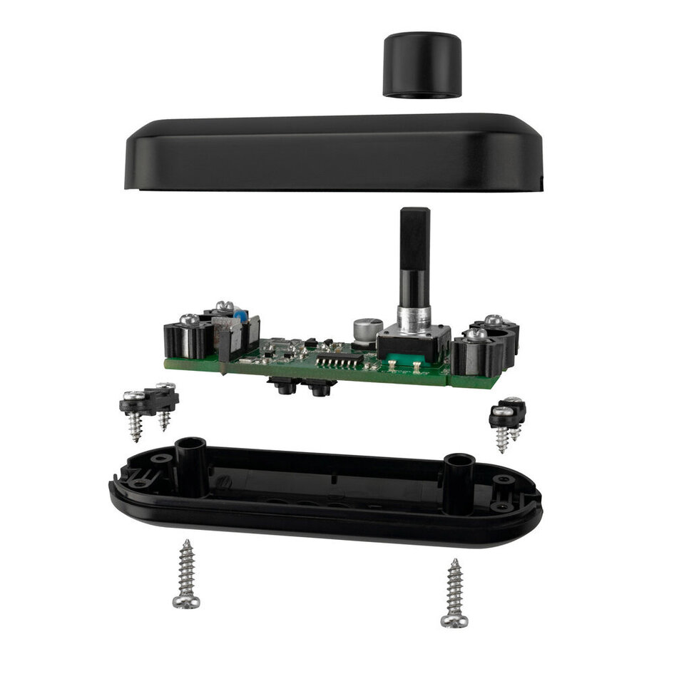 Variateur d'intensité LED 2-100 watts - noir