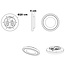 Ronde plafondlamp met 3-staps dimbare LEDs - Macy
